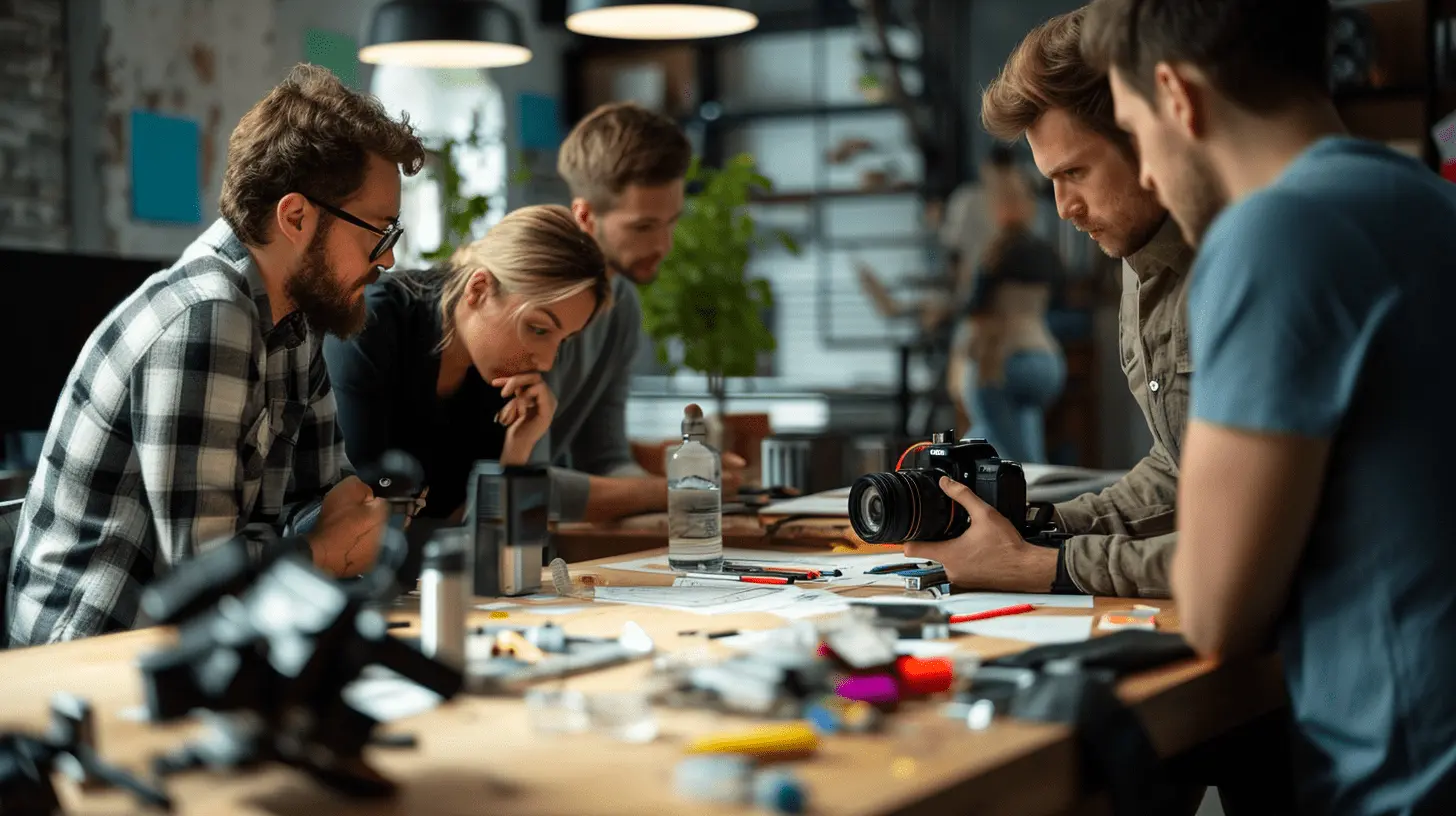 A Production Team Planning Their Next Shoot